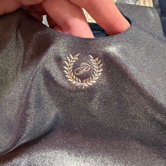 Victoria's Secret Relay Metallic Navy Sports Bra - Picture 6 of 7